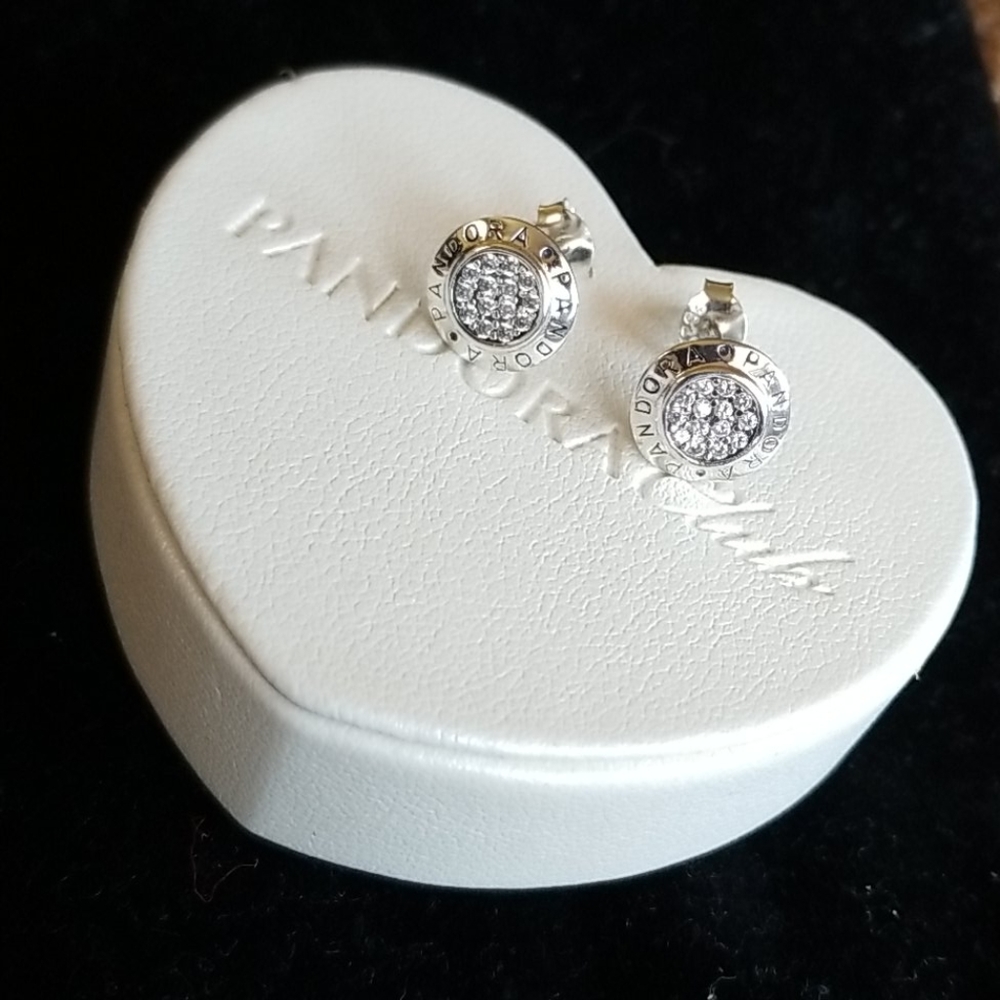 Pandora signature earrings Silver